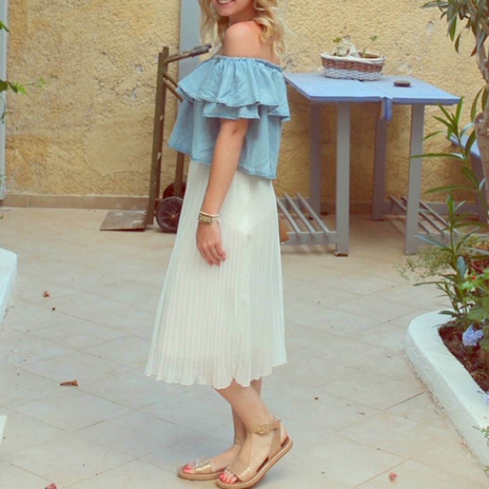 White skirt